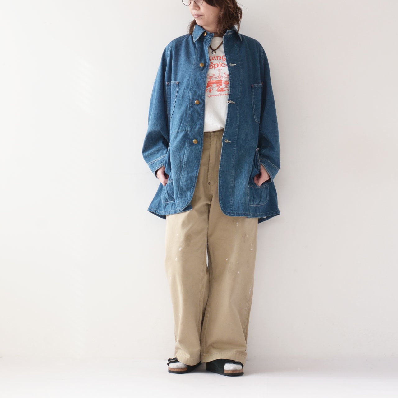 yoke 同義語 LOOSED COVERALL JACKET