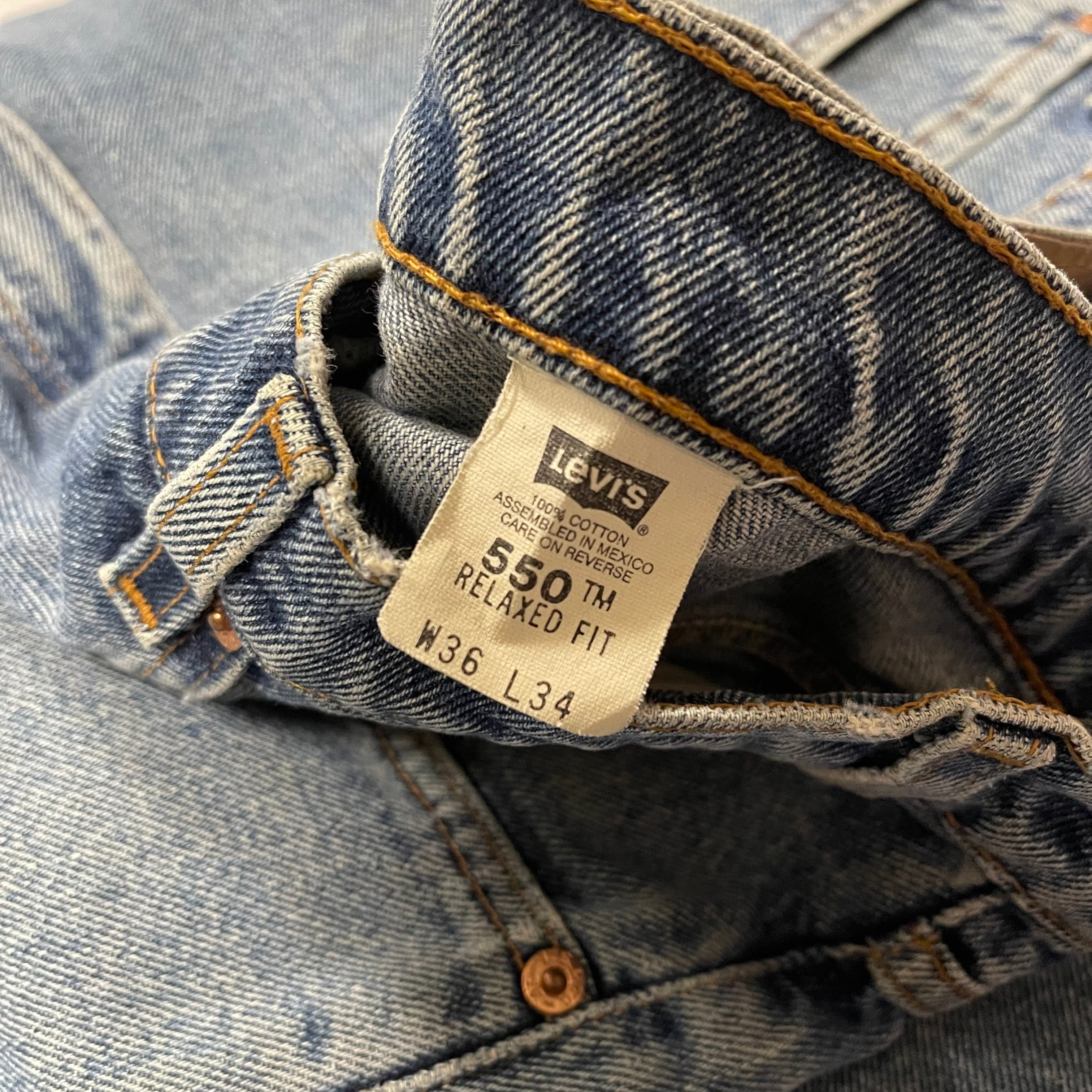 90s メキシコ製 Levi's リーバイス 550 デニムパンツ W36L34 | 古着屋