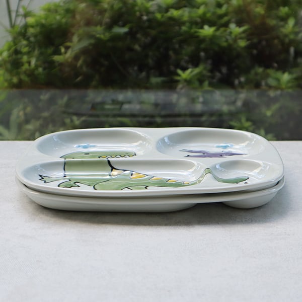 アウトレット】波佐見焼 プレート （ティラノサウルス・トリケラトプス