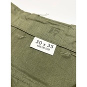 60s US ARMY OG-107 COTTON SATEEN BAKER PANTS Size W30L35→W29L31