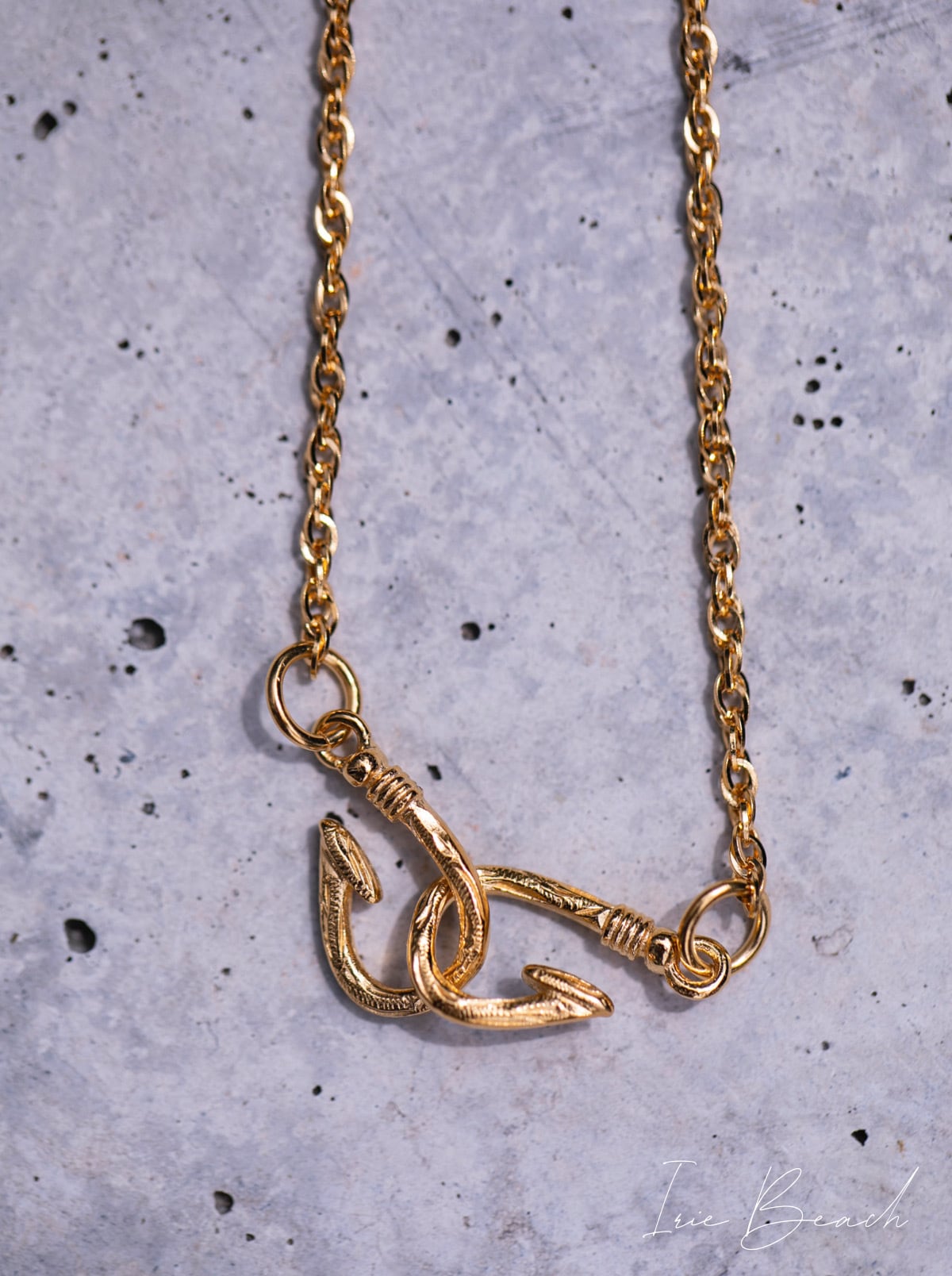 fish hook chain necklace
