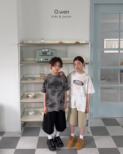 [O.wen] Track Wash Short Sleeve T-shirt / [오웬] 트랙워싱반팔티