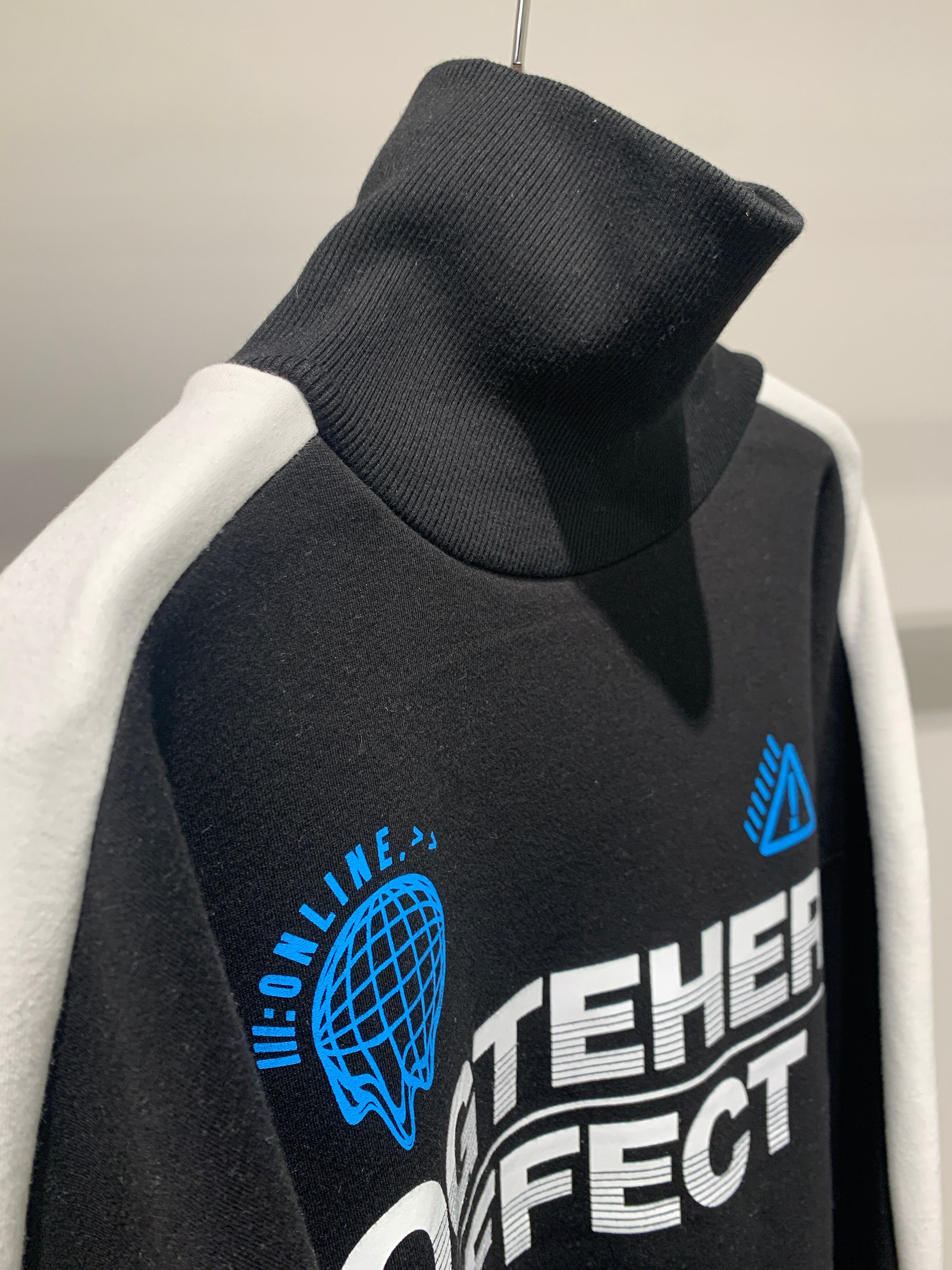logo line high neck sweat