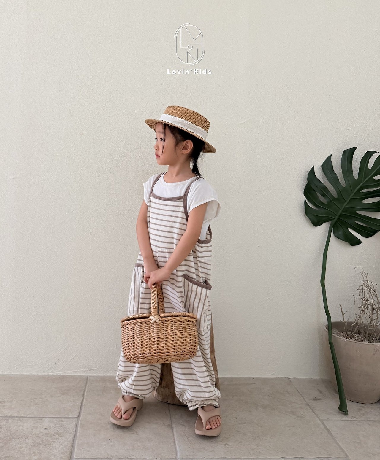 [Lovin' Kids] Marche Pocket Bodysuit / [러빈] 마르쉐포켓수트