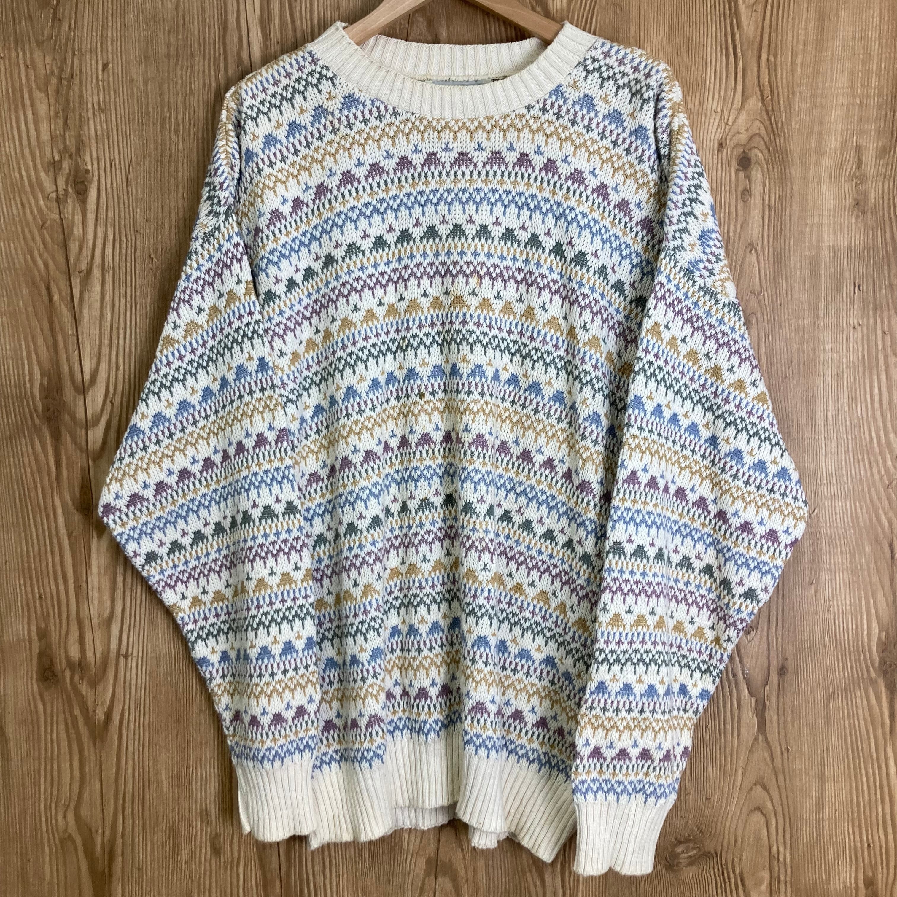 made in USA vintage ニット USA VINTAGE 007 COLLECTION PATTERNED 