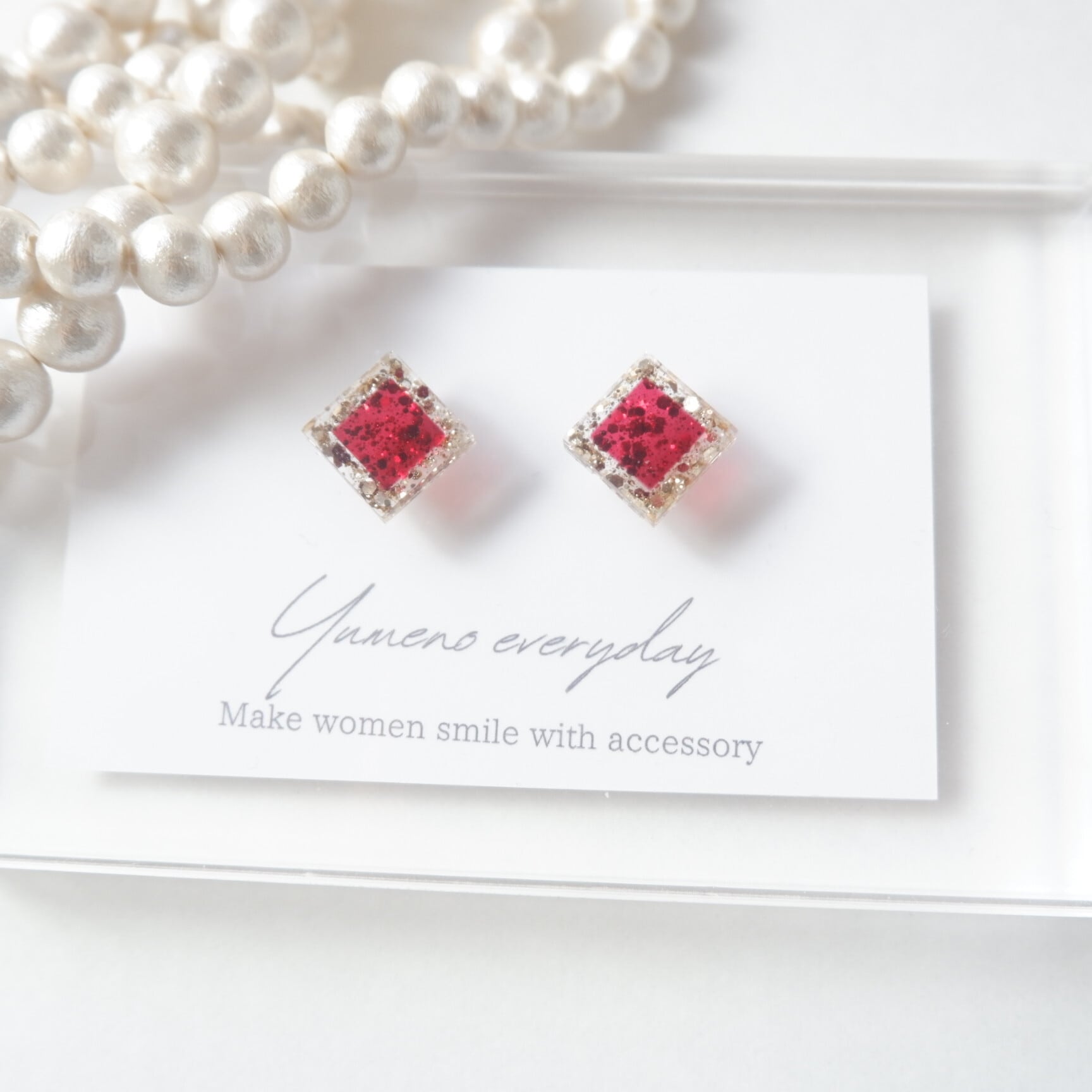 1058】スクエアのピアス／イヤリング 【公式通販】