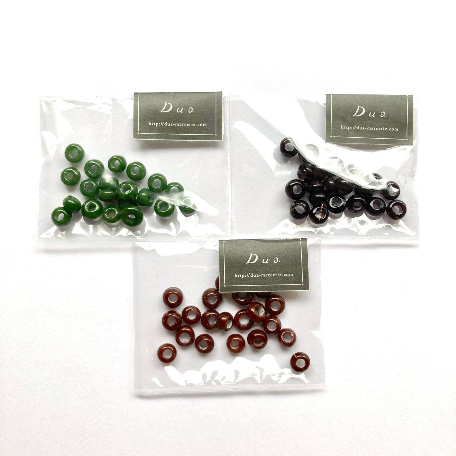 再入荷〉ドーナツ型インドネシアガラスビーズパック（20p） | Dua