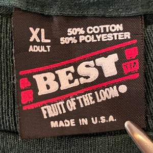 【FRUIT OF THE LOOM】90s ワンポイント USA製 Tシャツ グッドカラー アメリカ古着