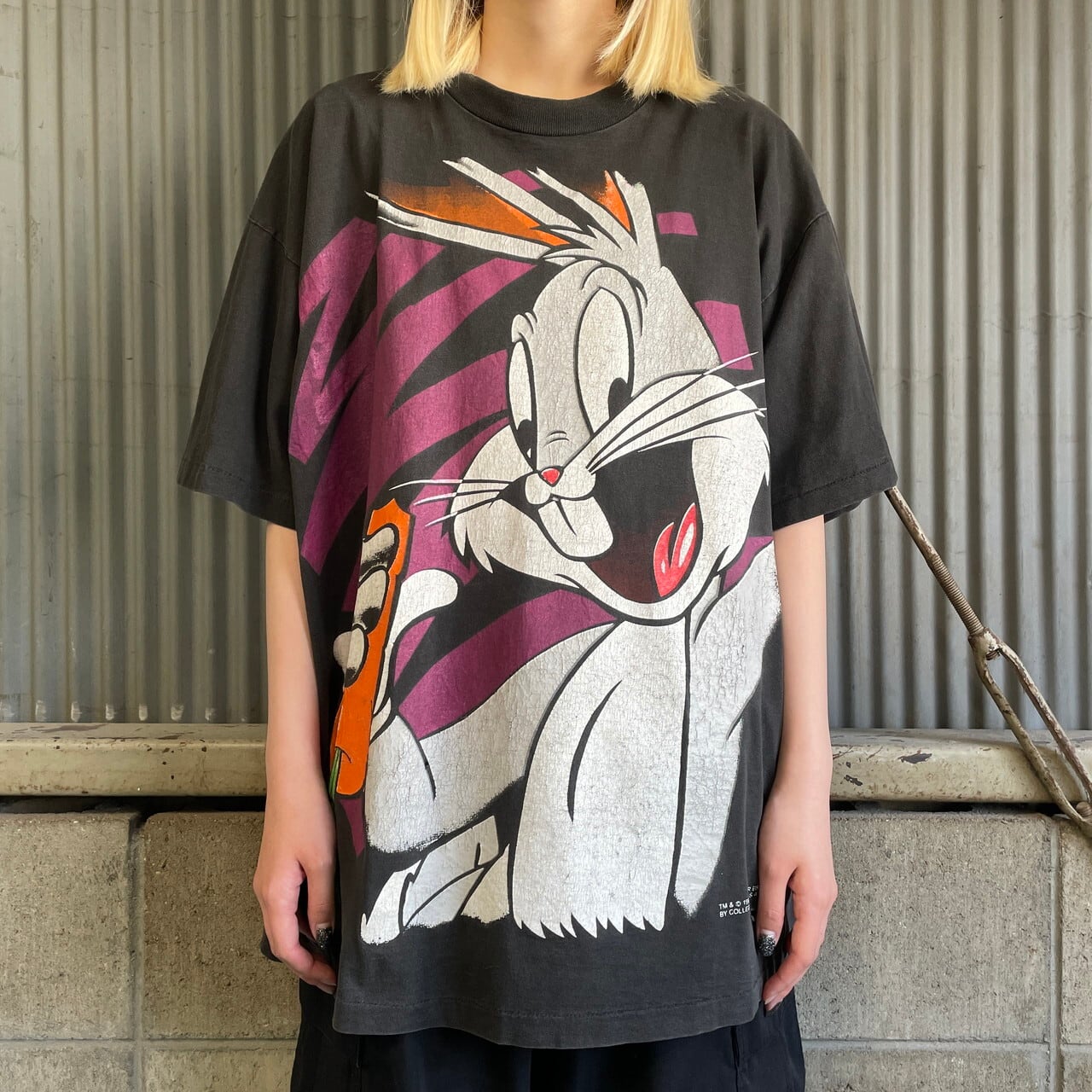 STREET DREAMS LOONEY TUNES ルーニーテューンズ マービンザマーシャン キャラクタープリントTシャツ USA製 メンズM /eaa313747