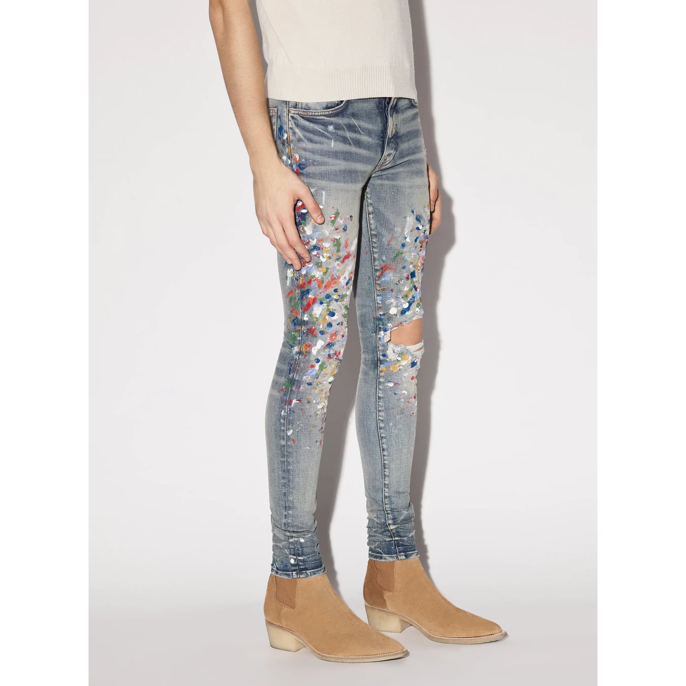 B】AMIRI STRAIGHT KNEE SLIT JEAN 31 アミリ 【公式通販】