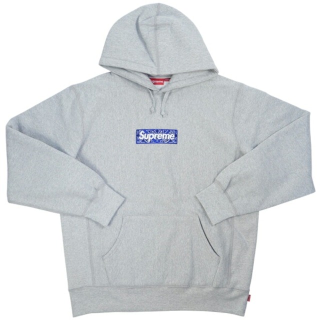Size【XL】 SUPREME シュプリーム 19AW Bandana Box Logo Hooded Sweatshirt ボックスロゴパーカー  灰 【新古品・未使用品】 20743626 | STAY246