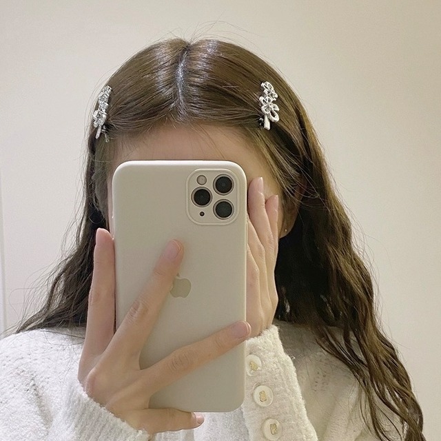 Silver Flower Hairpin
