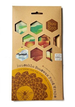 Bee Eco Wrap｜天然素材のラップ｜S/M/Lセット｜日本限定アーティストシリーズ Gravityfree “Circle of Life” |ヘンプ×オーガニックコットン