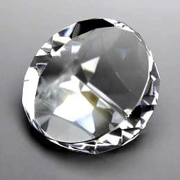 クリスタルペーパーウェイト ダイヤカット型 | 名入れプレゼント専門店