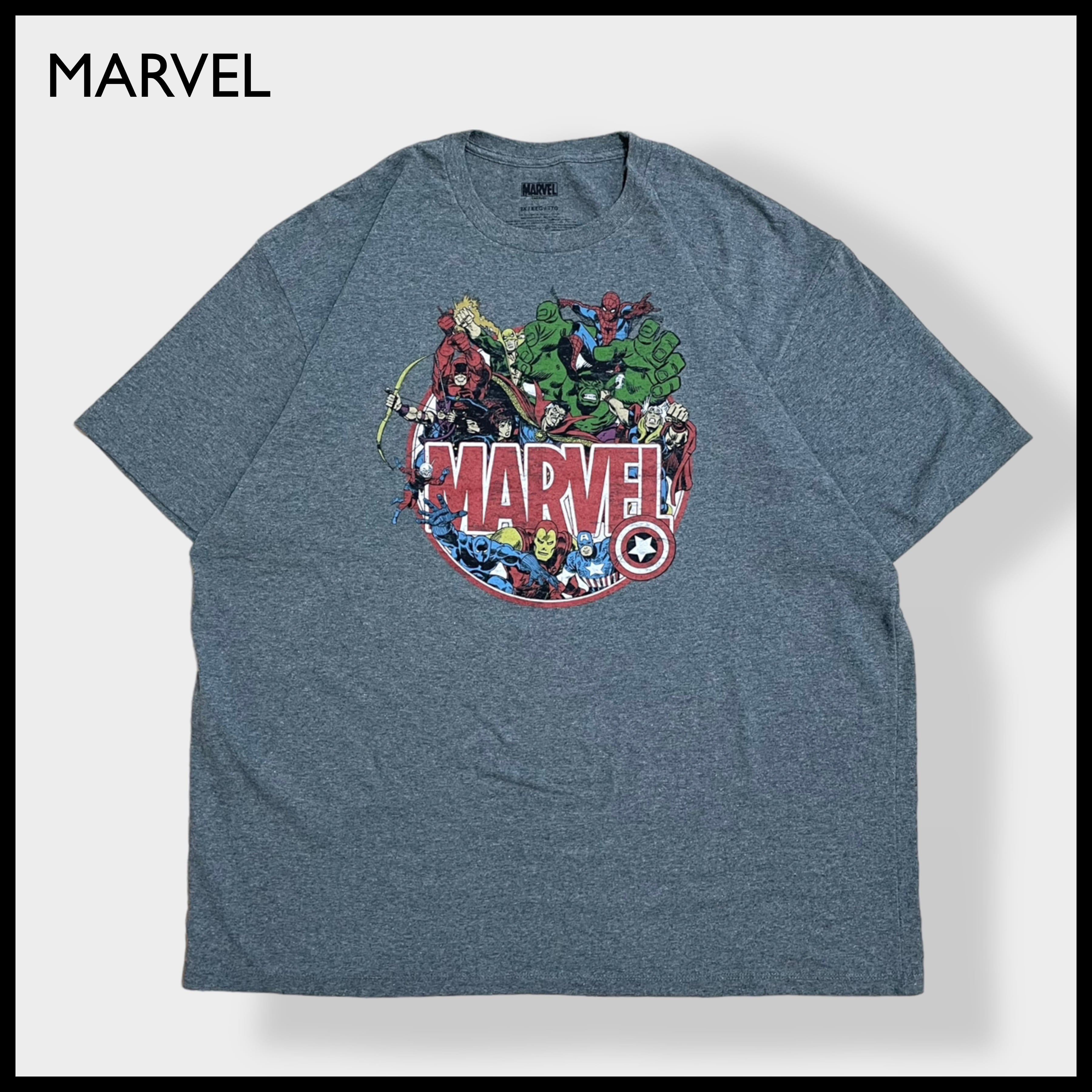 激レア US古着 MARVEL マーベル Tシャツ XL アベンジャーズ - Tシャツ