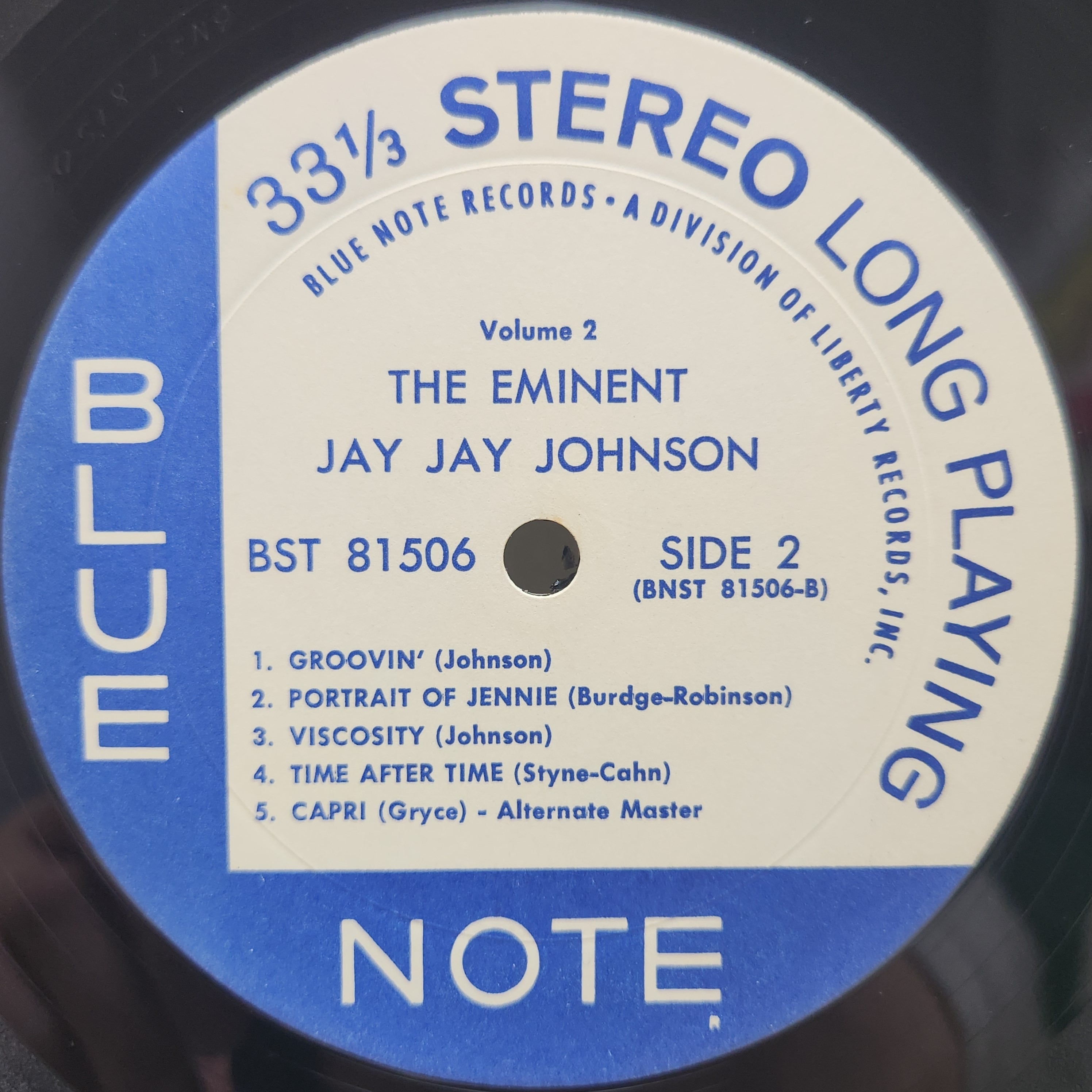 J.J. Johnson / The Eminent Jay Jay Johnson Volume 2 [BST 81506] - 画像3
