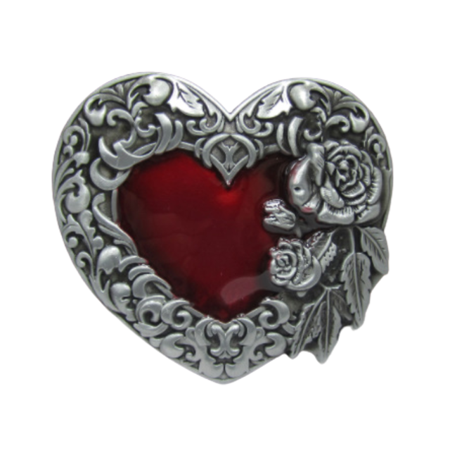 Red heart buckleRed heart buckle