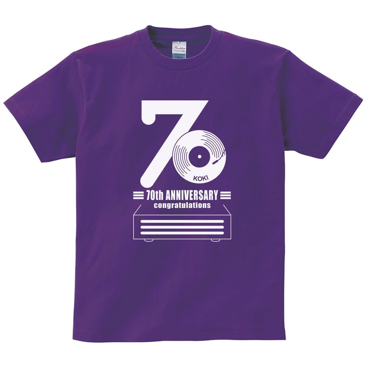 古希祝い レコード70 Tシャツ ms61 古希 お祝い 父 母 ギフト 70歳