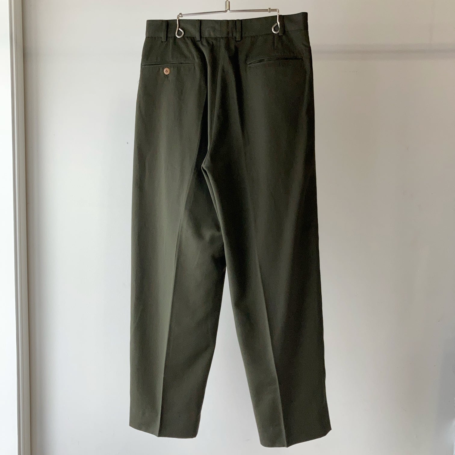 OFFICER GENTLEMAN 2タックスラックス ダークグリーン W31 OFFICER GENTLEMAN 2タックスラックス ダークグリーン W31