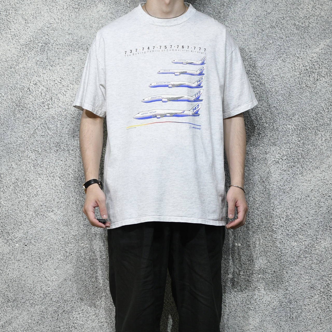 94's Boeing airplane print tee