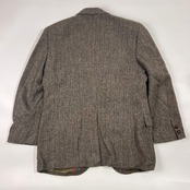 J.PRESS ジェイプレス AUTHENTIC MODEL  ヘリンボーン 段返3B くるみボタン テーラードジャケット 94-80-175 YA6/グレー系 メンズ