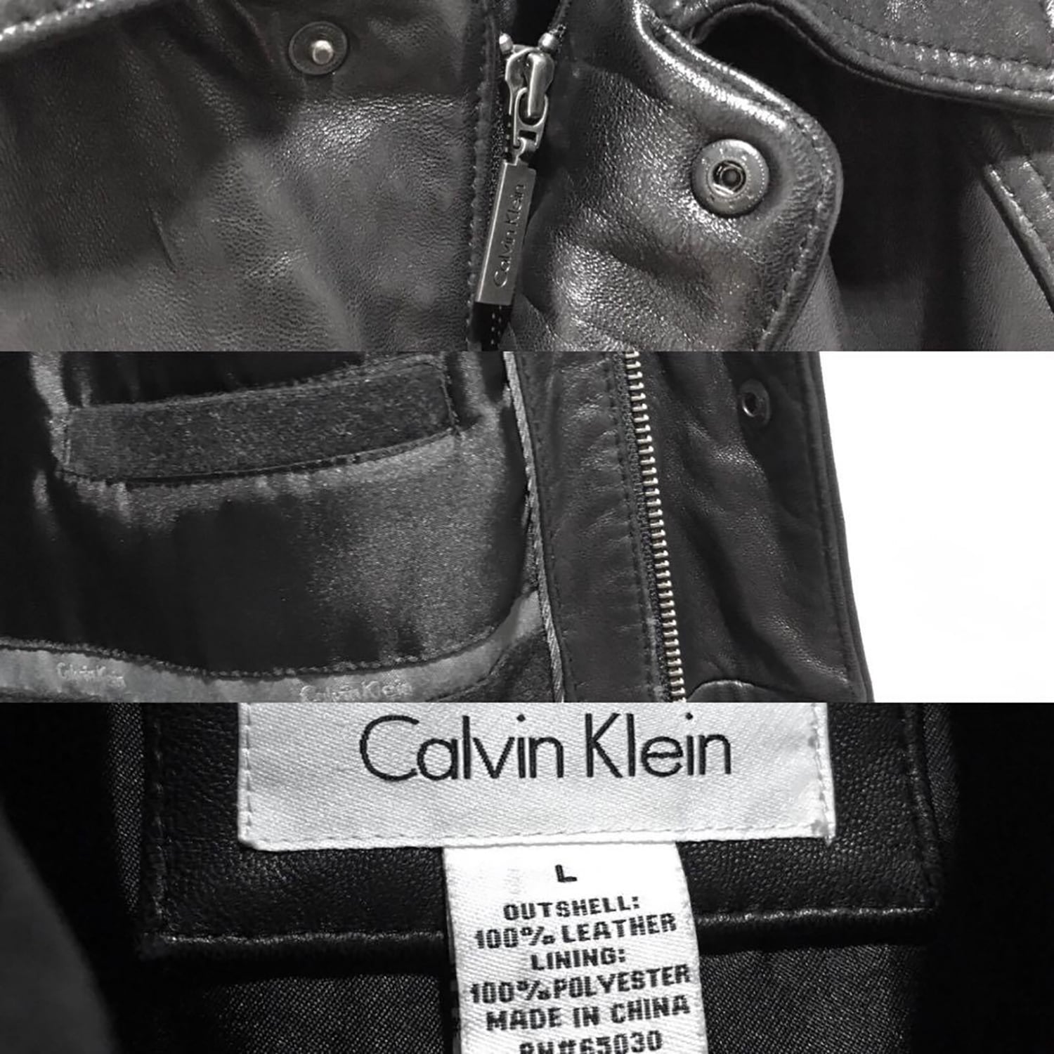 90年代 USA古着 ☆ カルバンクライン 】 90s Calvin Klein lam leather
