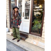 〜90s WOOLRICH "NATIVE PATTERN" HAND KNIT Size M