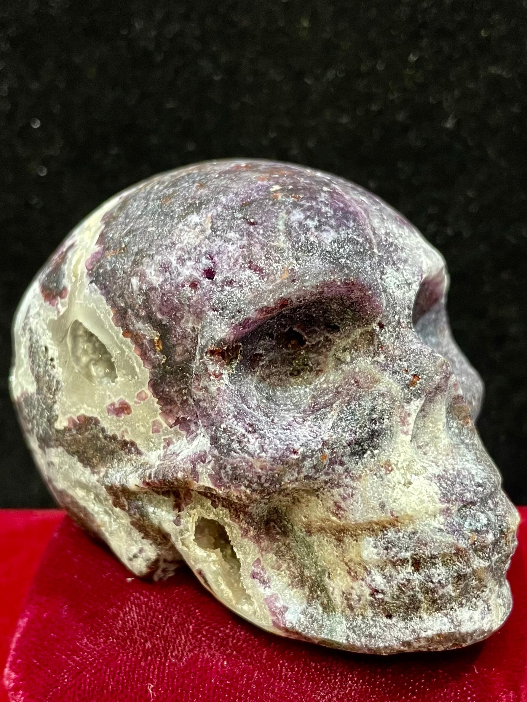 7) 復活再生!「ドクロ」ジオード水晶(大型)