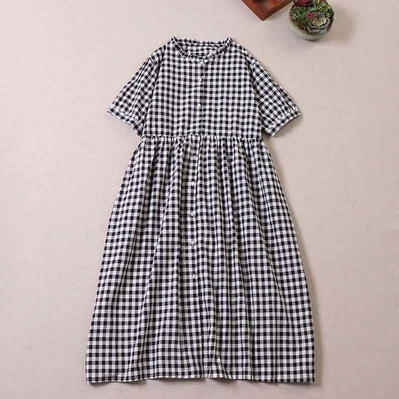 2色/チェック柄シャツワンピース ・7845 | Lehtia - レフティア|淡色 2色/チェック柄シャツワンピース ・7845 | Lehtia - レフティア|淡色