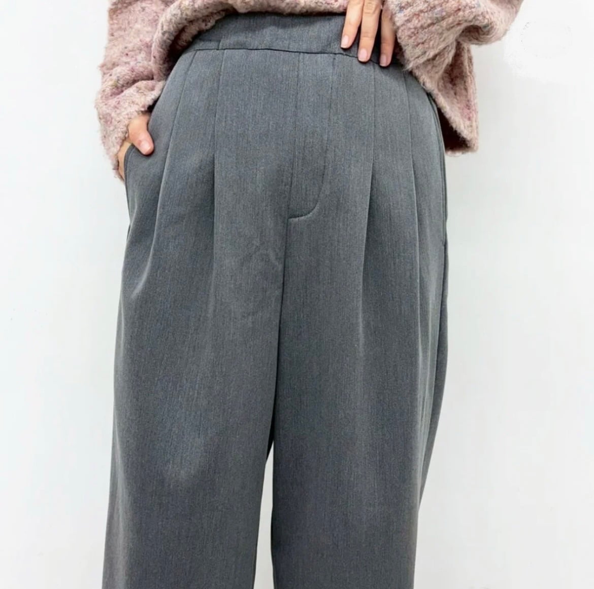 CYNICAL】ツイル×裏起毛ボンディングタックパンツ 552（562）-96062