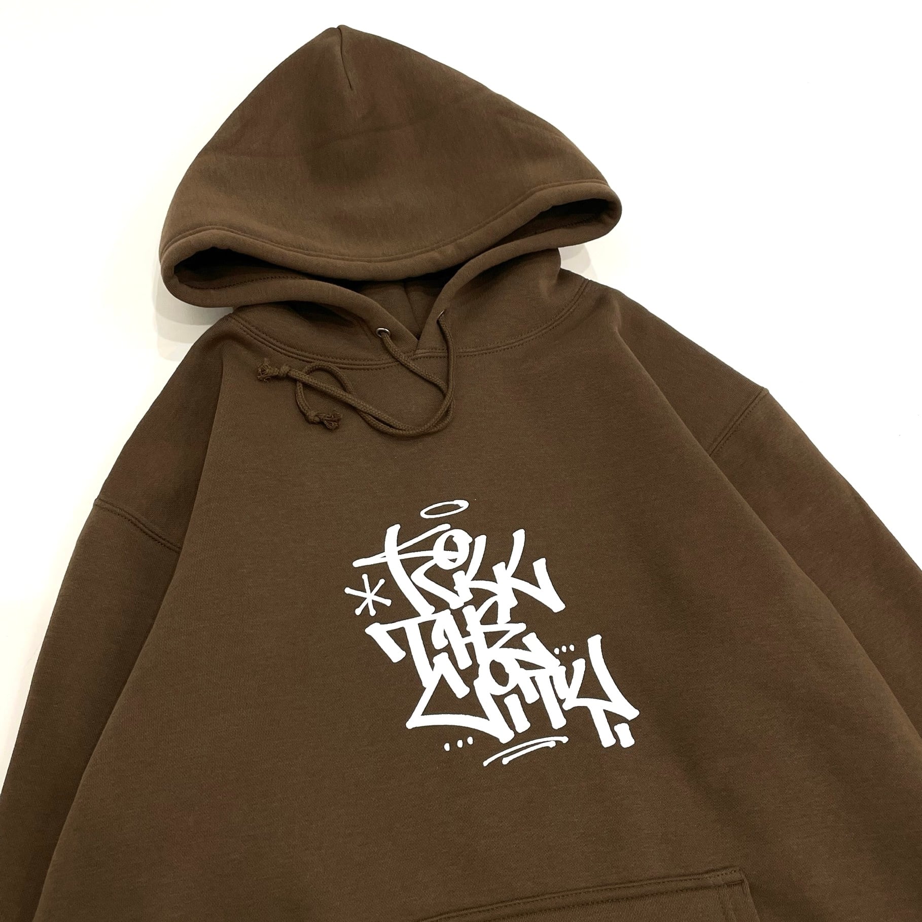 KILL THE CITY LOGO HOODIE - BROWN | REVERSE STORE