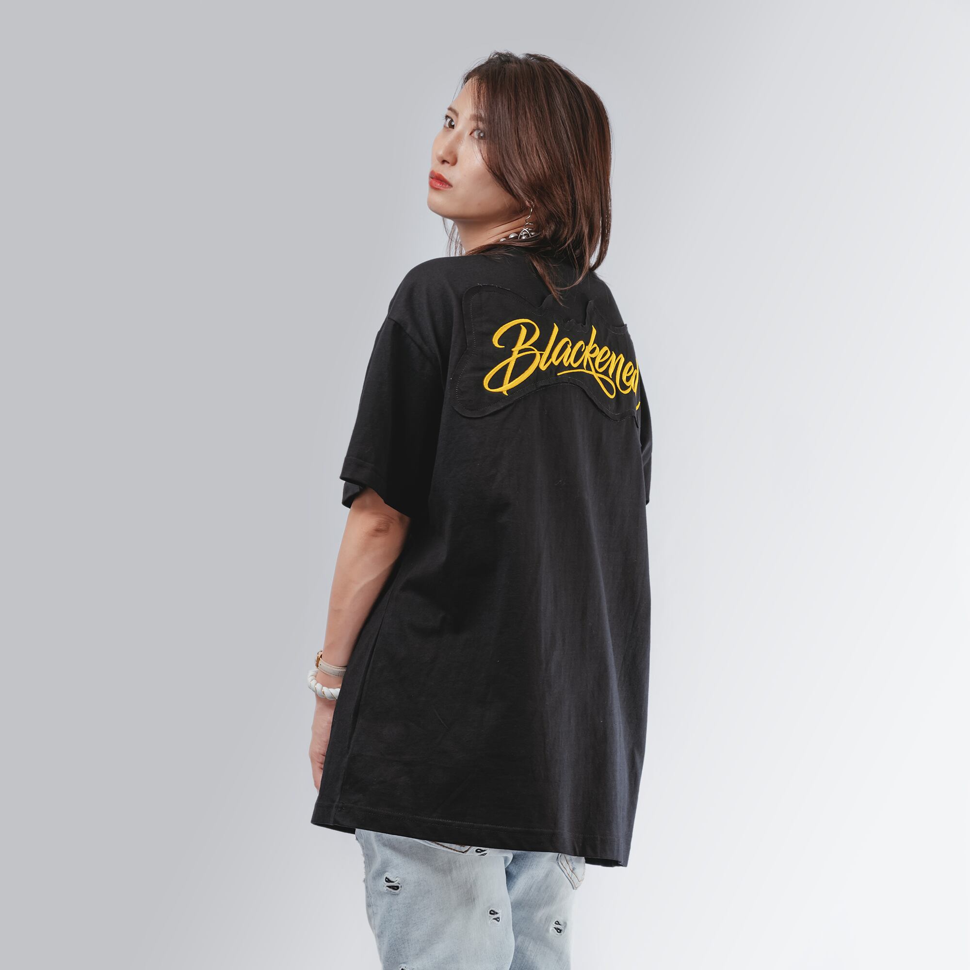 blackenedバックアイコンTシャツ_< 2color > | SHAMDA