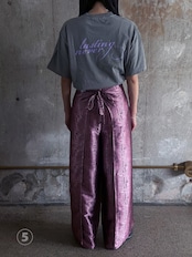 333 original/Embroidery silk wrap pants (PINK)
