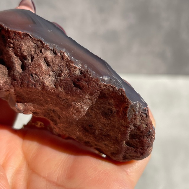 ジンバブエ産【レッド・シャシェ・リバー・アゲート・ノジュール】ハーフポリッシュ ③ 天然石 パワーストーン