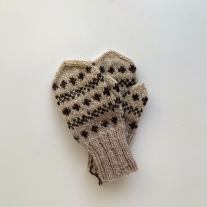 Hand Knitted Mitten A
