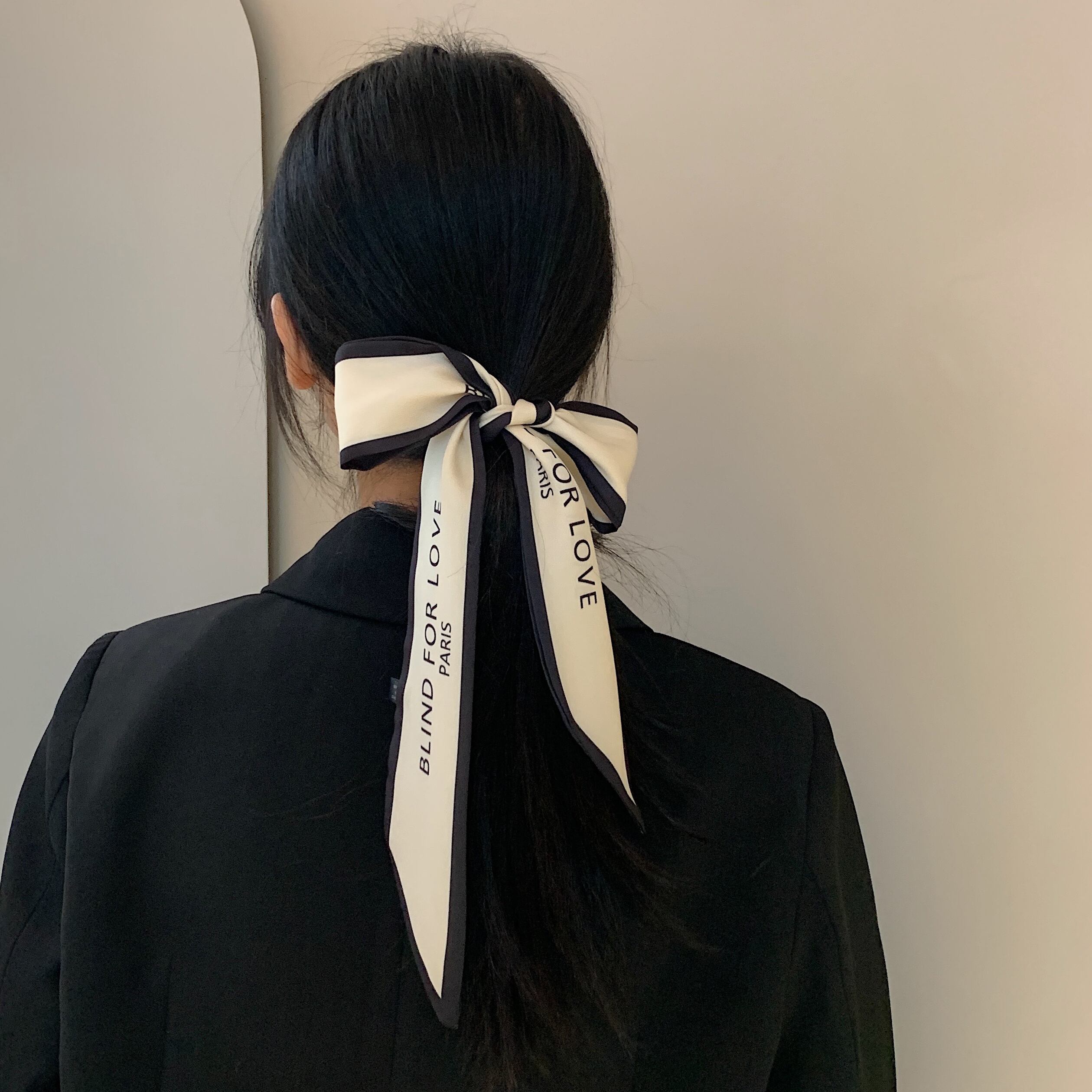 ロングスカーフ ヘアバンド ヴィンテージ ヘアアクセサリー シルク ビンテージ ブラック・アイド・ピーズ65099889151