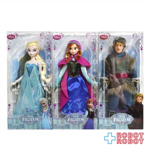 ディズニーストア クラシックドールコレクション アナと雪の女王 アナ・エルサ・クリストフ 3体セット アクションドール 未開封