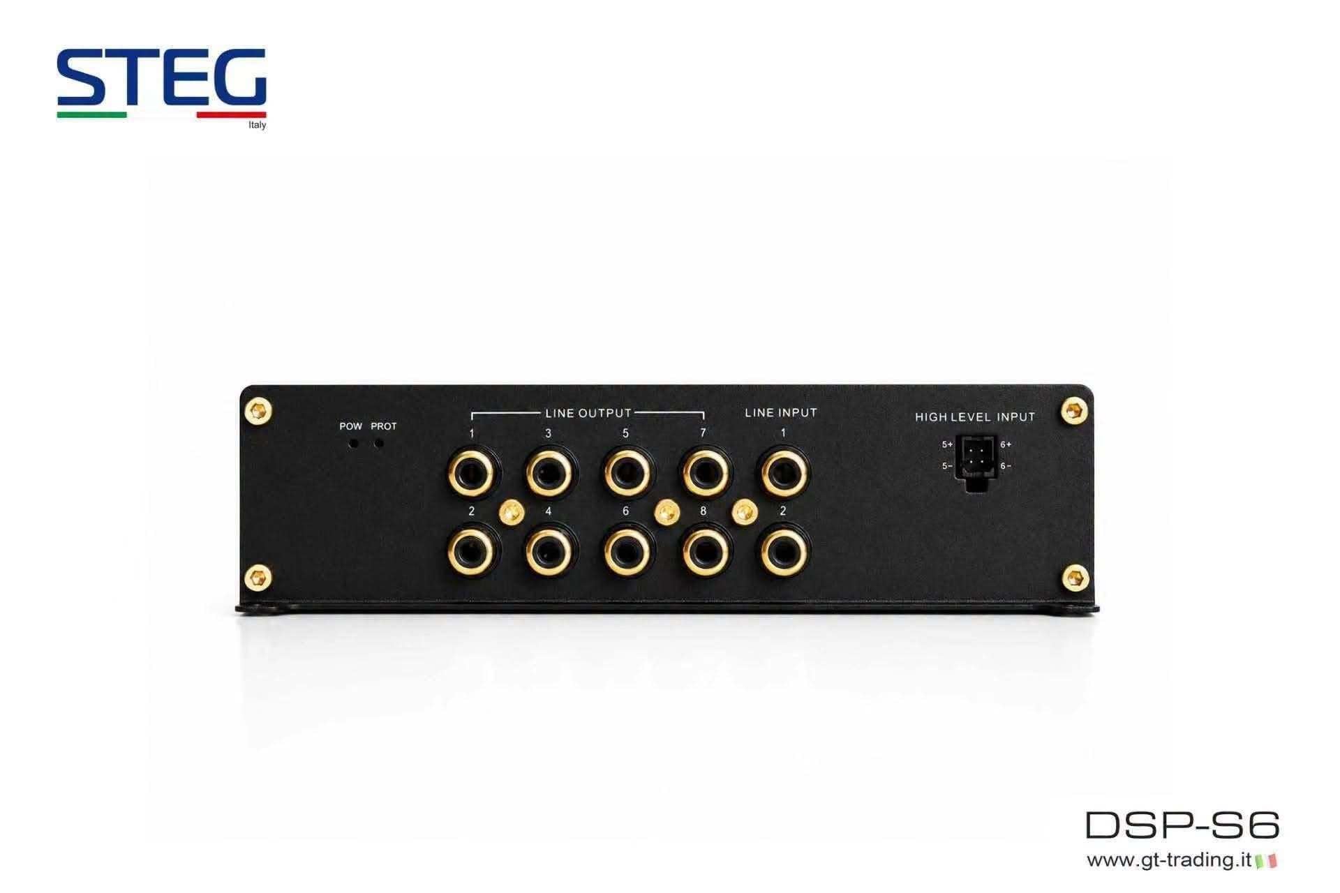国内正規品】STEG 「DSP-S6」 6chアンプ内蔵8chDSP(デジタルシグナル