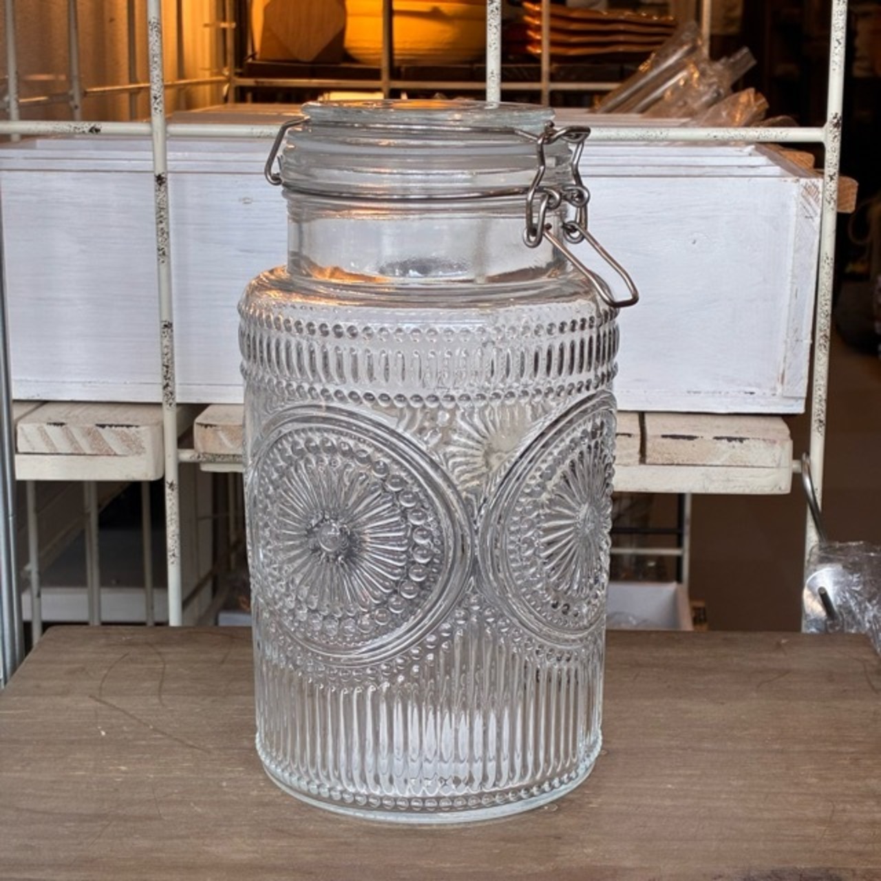 DULTON GLASS JAR MARGARET M　ダルトン　ガラスジャー　マーガレット　M　2000ml　グラスジャー　キャニスター　保存容器　ガラス容器　密閉