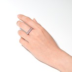 ブレイドデザイン ルビー リング pt900 / 0.550ct / DA 0.250