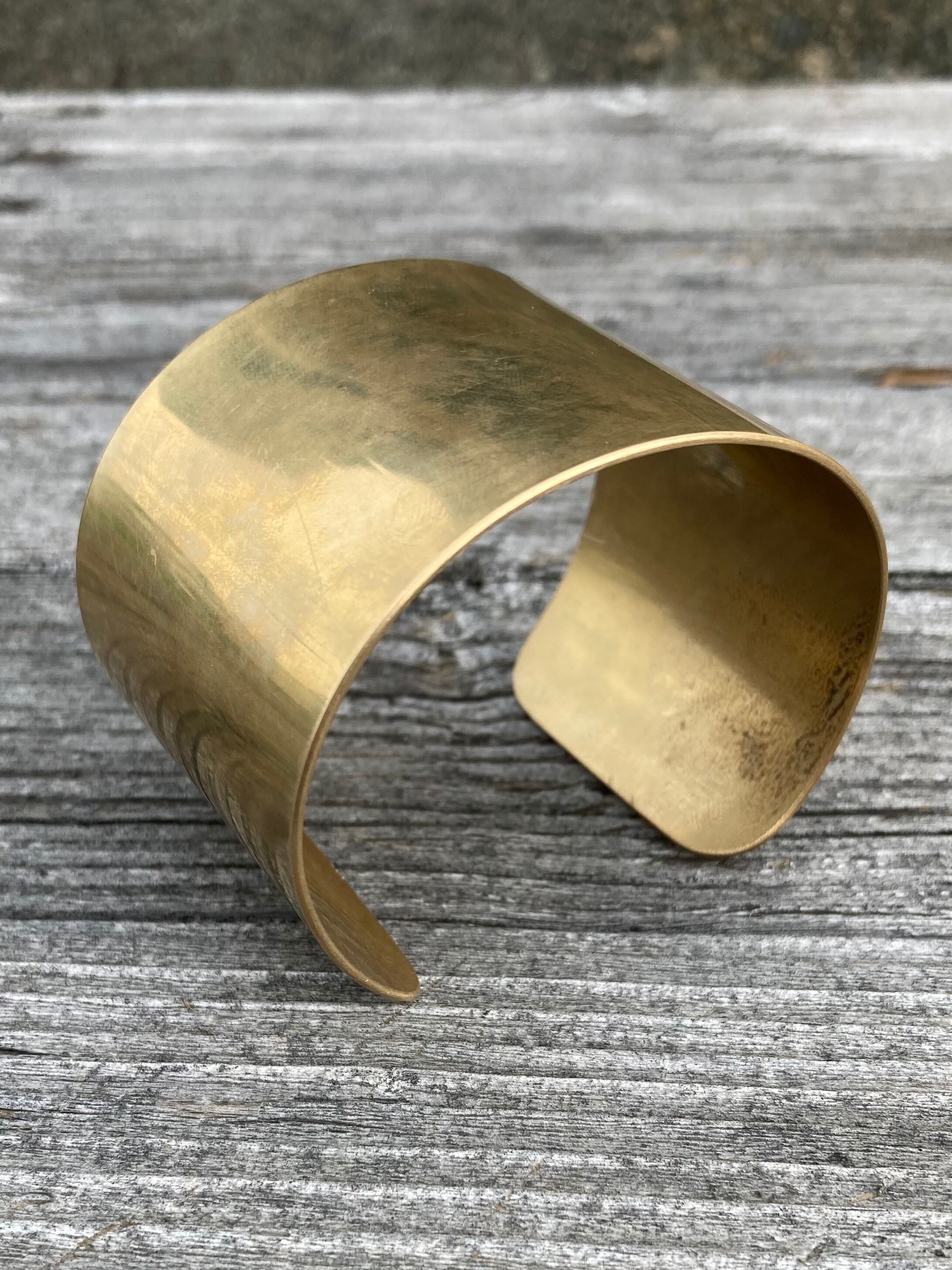 バングル ワイド 幅広 太め BRASS BANGLE 真鍮 b002 | Pay ID