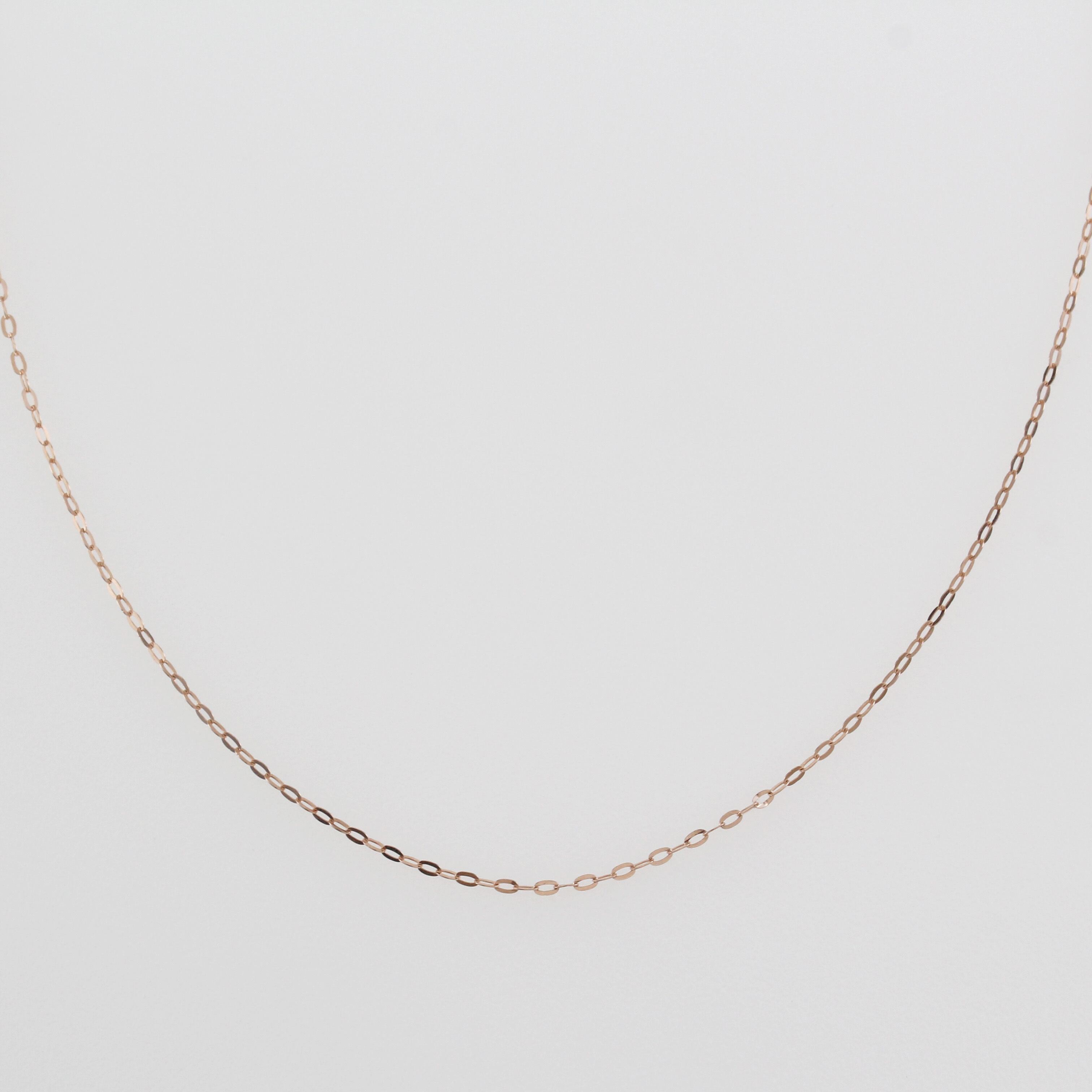 K10ピンクゴールド チェーンネックレス 45cm〈シャイン〉 No.184