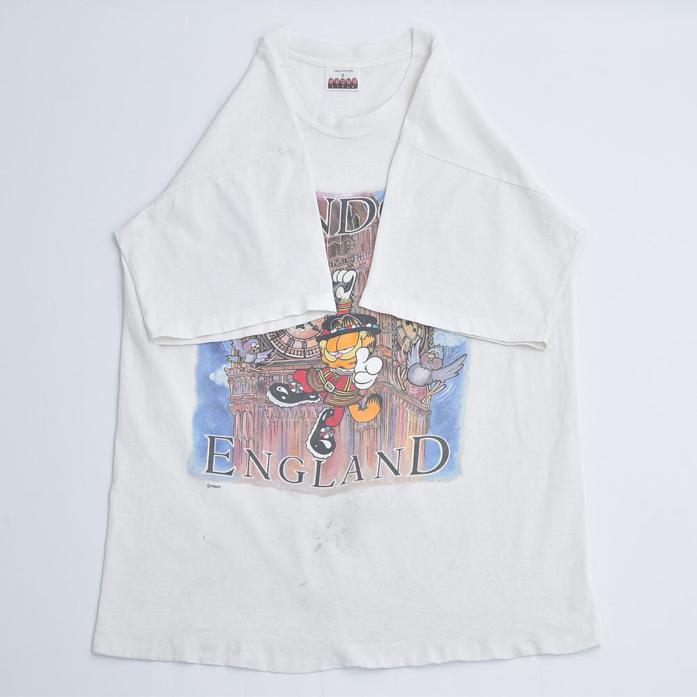 90s GARFIELD ガーフィールド キャラクター Tシャツ イギリス ロンドン