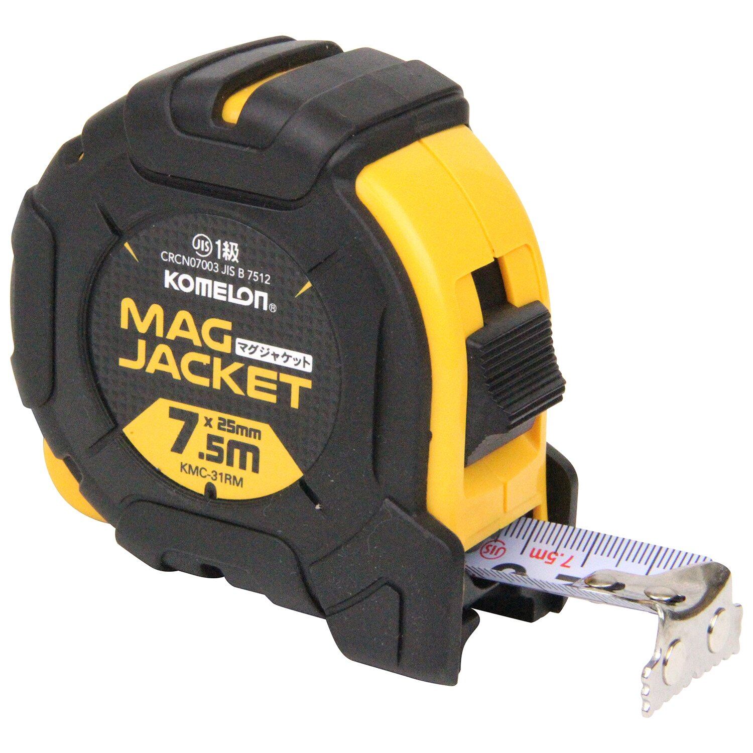 【特価処分】Komelon コメロン コンベックス マグジャケット 25 テープ幅25mm 7.5M KMC-31RM