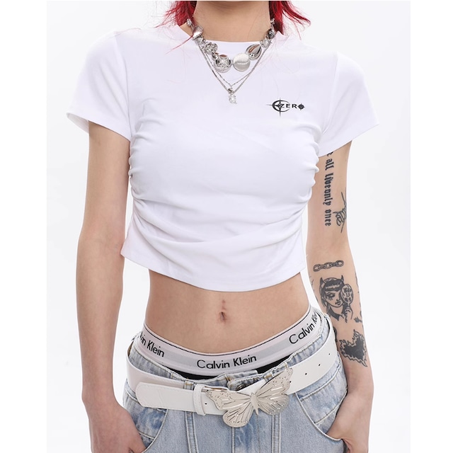 Cropped T-shirt E6209