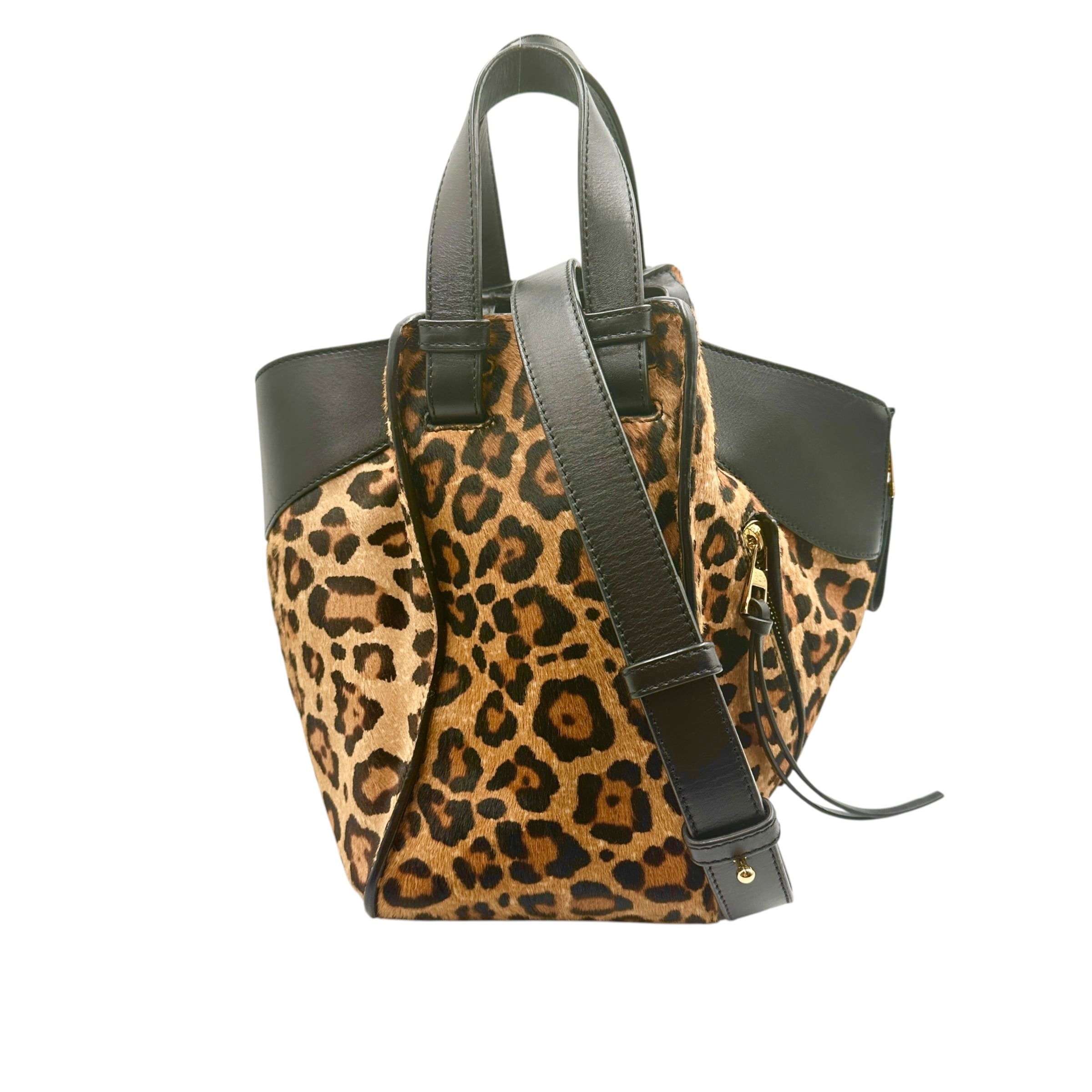LOEWE ロエベ ハンモック ショルダーバッグ レオパード ハラコ 29899-202608