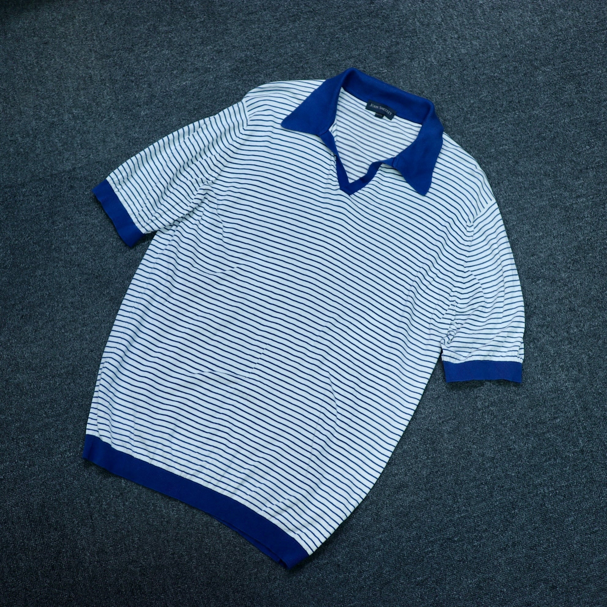 【未使用】JOHN SMEDLEY SKIPPER KNIT POLO L Skipper Knit Polo Shirt - Black | Levi's® US
