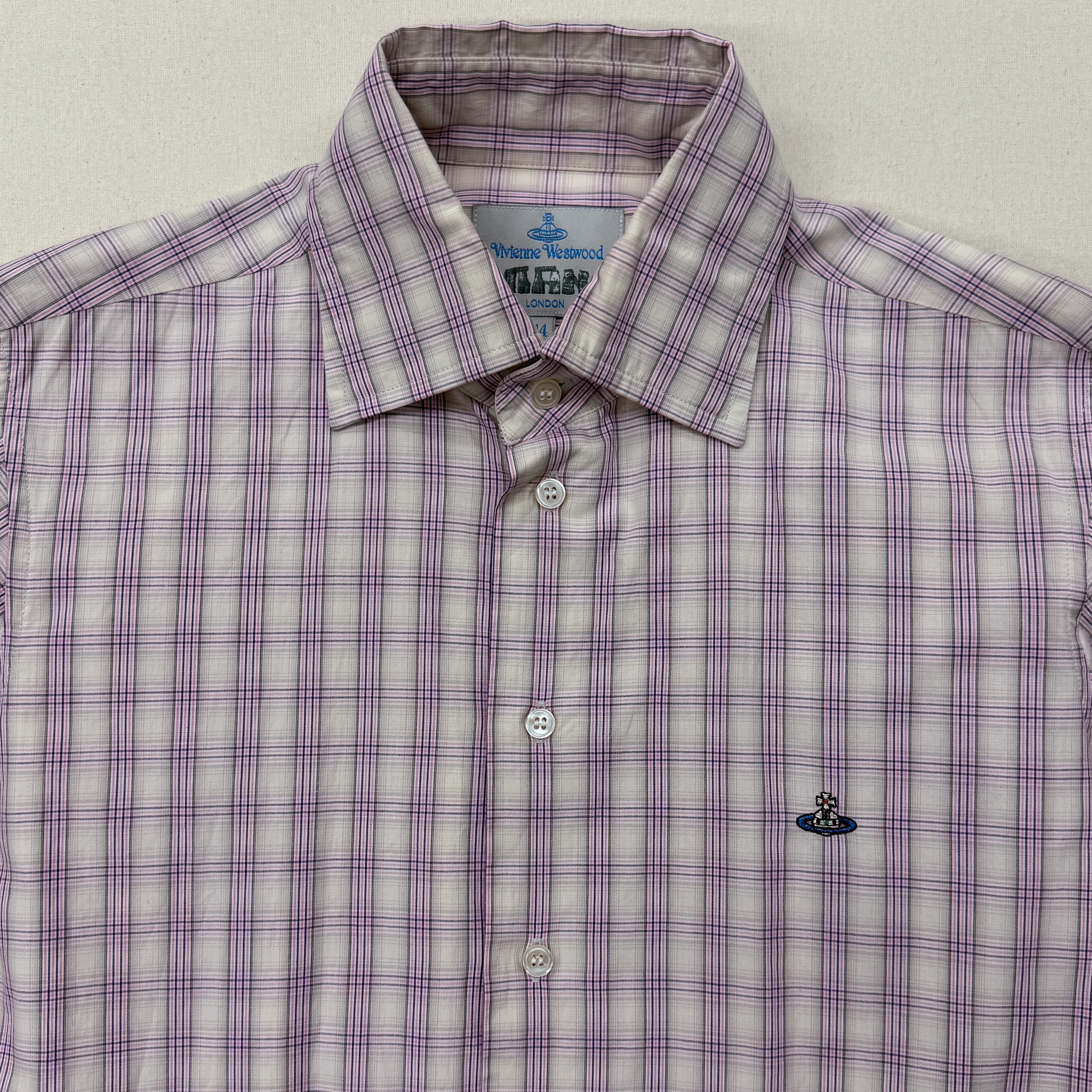 viviennewestwood チェックシャツ vivienne westwood】check shirt チェックシャツ ライカ期 ワン