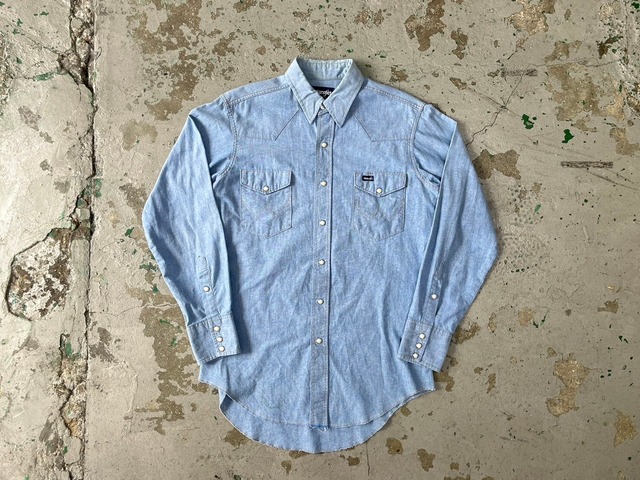 WRANGLER DENIM WESTERN SHIRT INDIGO 15 1/2-33 10608