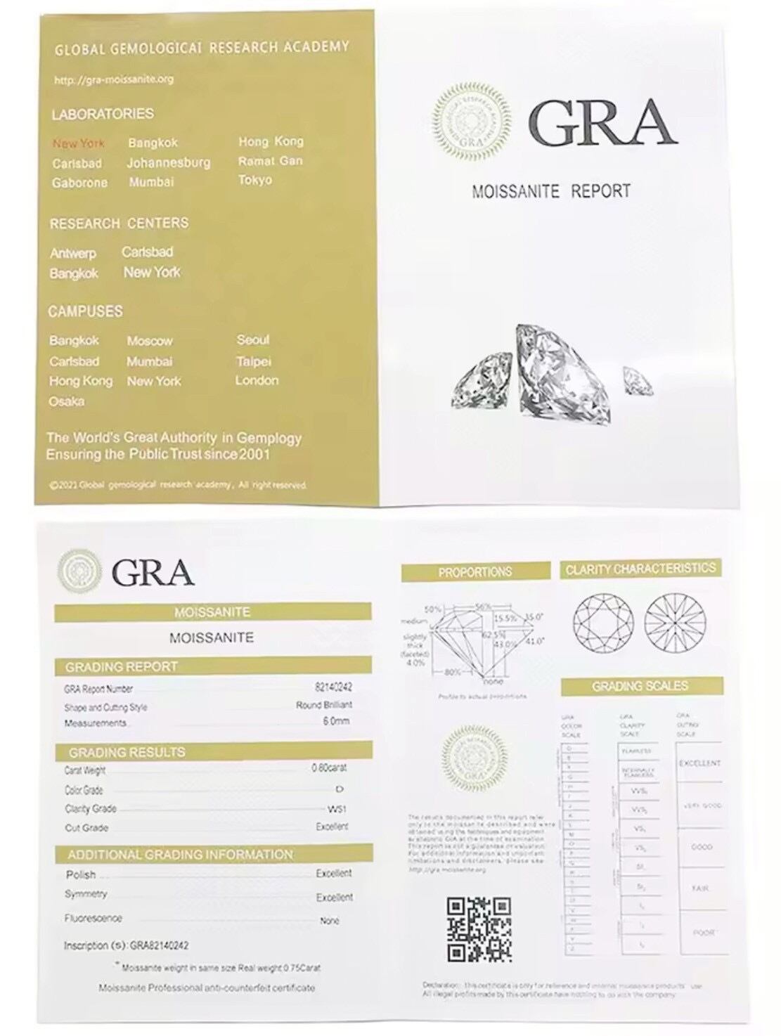 モアサナイト ピアス 0.5ct×2（合計1ct）｜S925刻印＆18K仕上げ